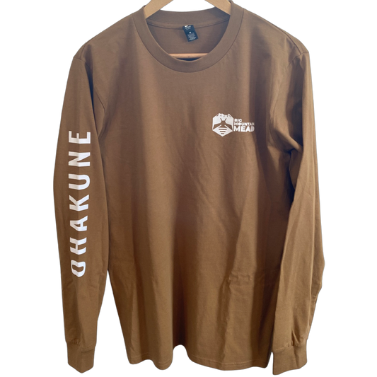 Big Mountain Mead Long Sleeved Tee in camel/tan - front