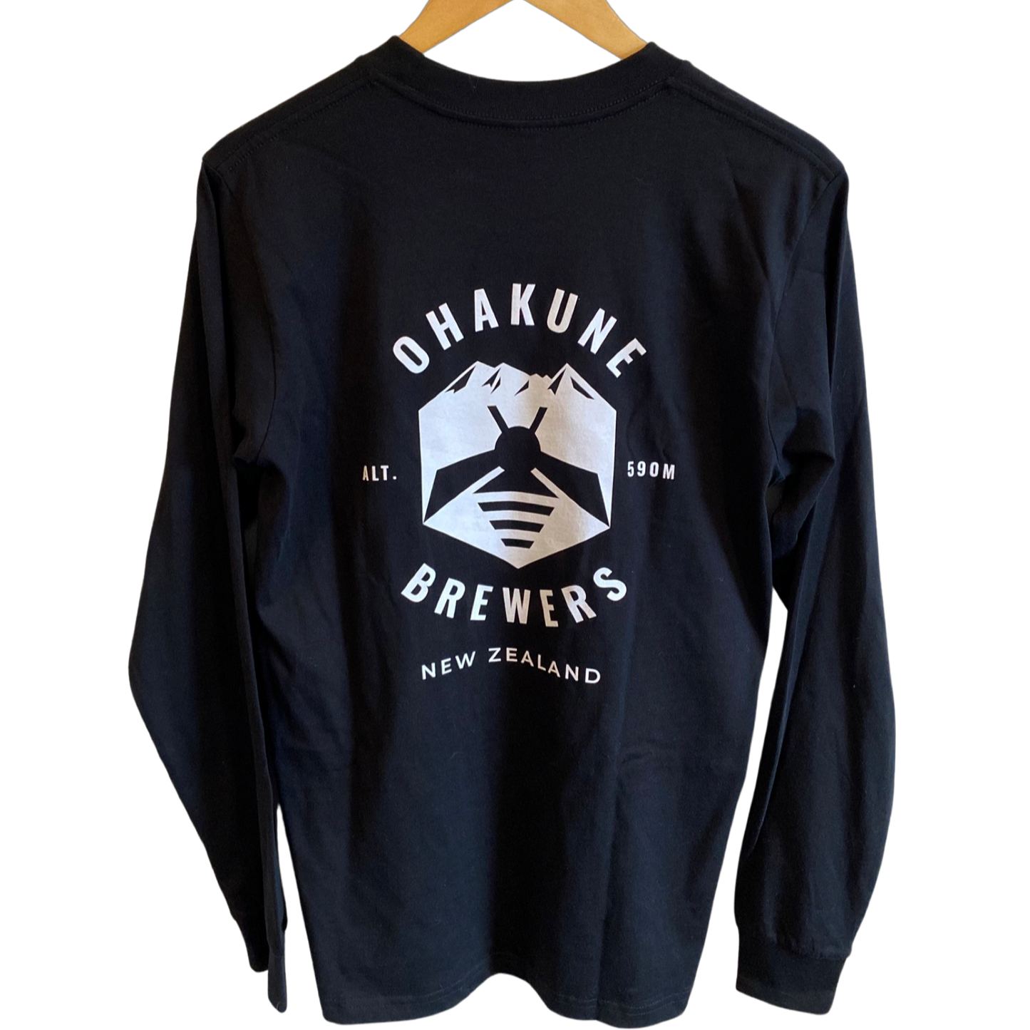 Big Mountain Mead Long Sleeved Tee in black - back