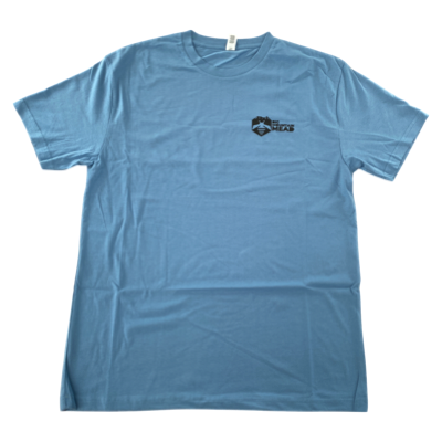 Big Mountain Mead Short Sleeved Tee in blue - front