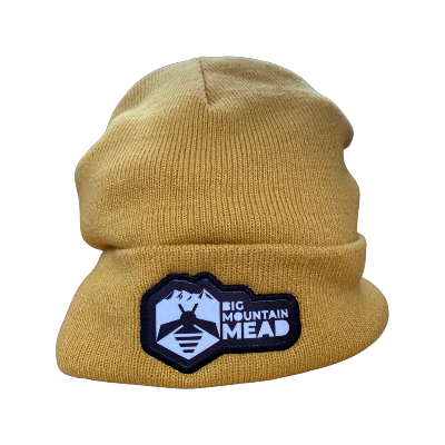 Big Mountain Mead Beanie in mustard yellow
