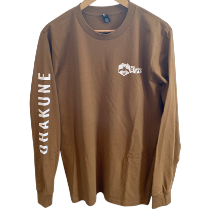 Big Mountain Mead Long Sleeved Tee in camel/tan - front