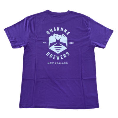 Big Mountain Mead Short Sleeved Tee in purple - back