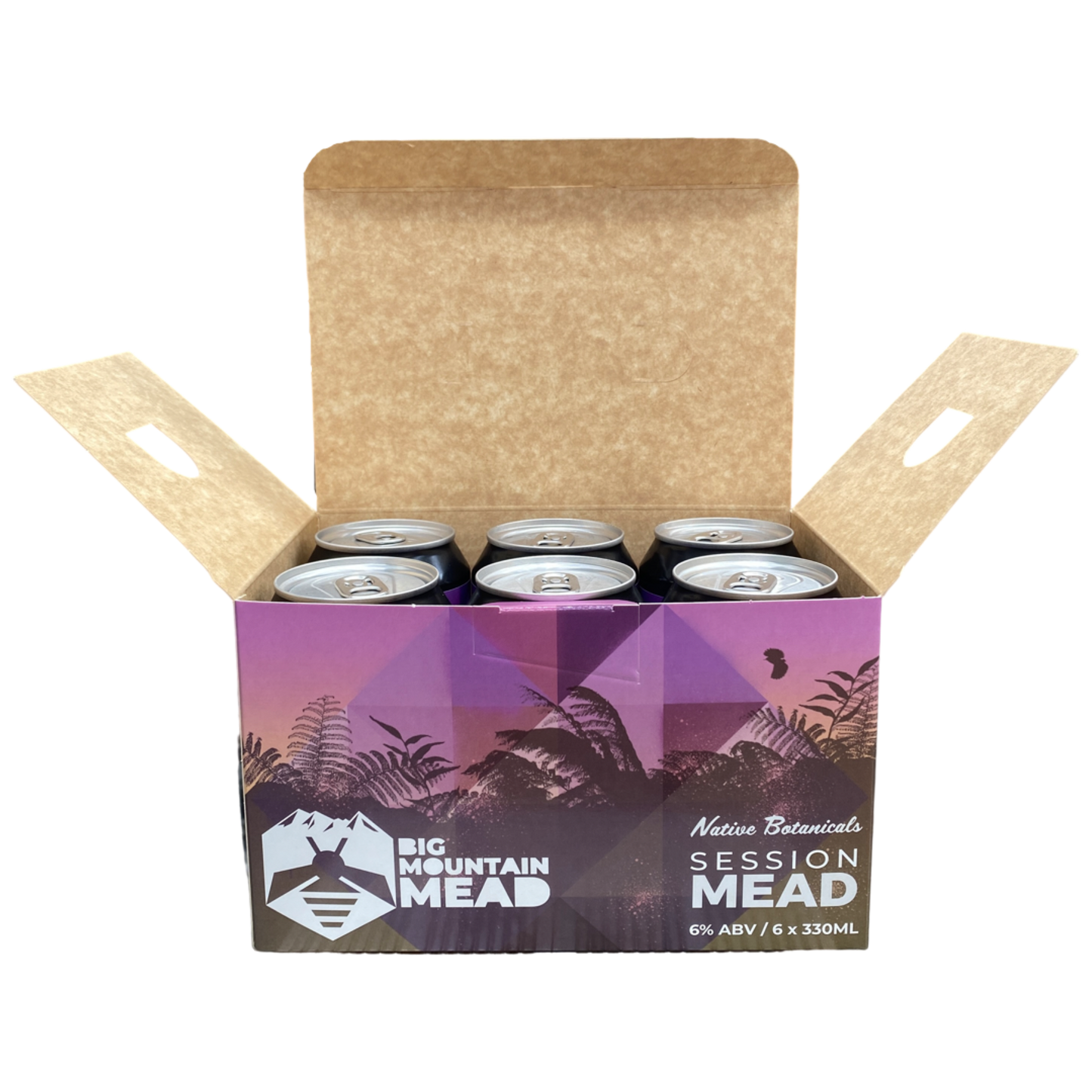 Native Botanicals Mead Retail 6-Pack 330ml cans - Big Mountain Mead