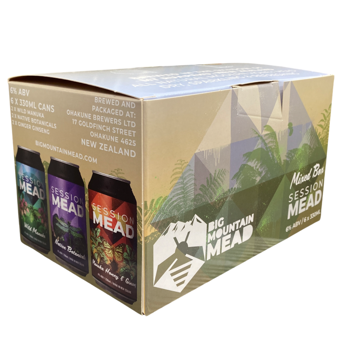 Mead Retail Mixed 6-PACK 330ml cans - Big Mountain Mead